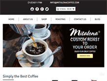 Tablet Screenshot of mitalenacoffee.com